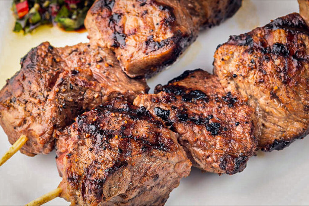 Grilled Top Sirloin Tips Recipe from Hook and Cleaver Ranch