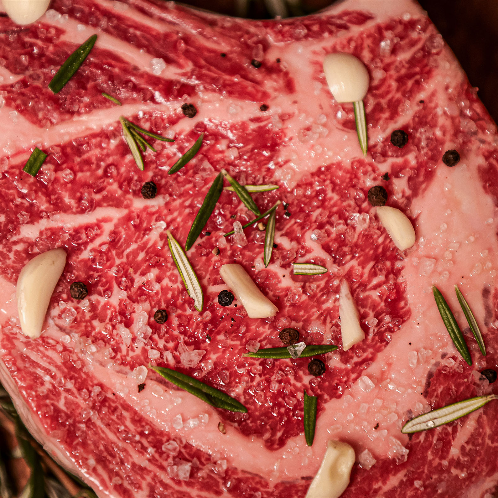 Tomahawk Steak Akaushi Wagyu prime rib from Hook and Cleaver