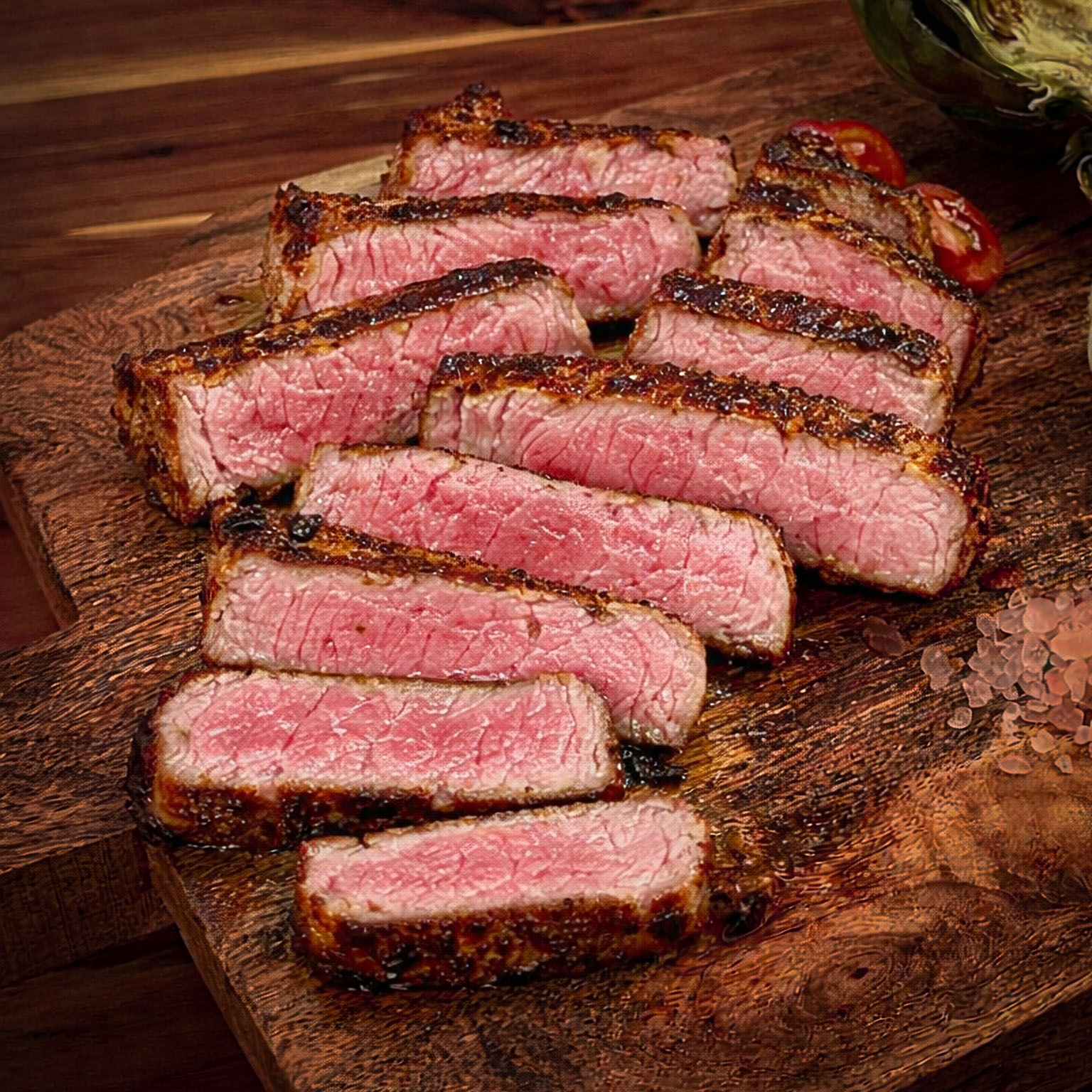 Kansas City Steak NY Strip Steak 1.75 Akaushi Wagyu Beef Hook and Cleaver Ranch