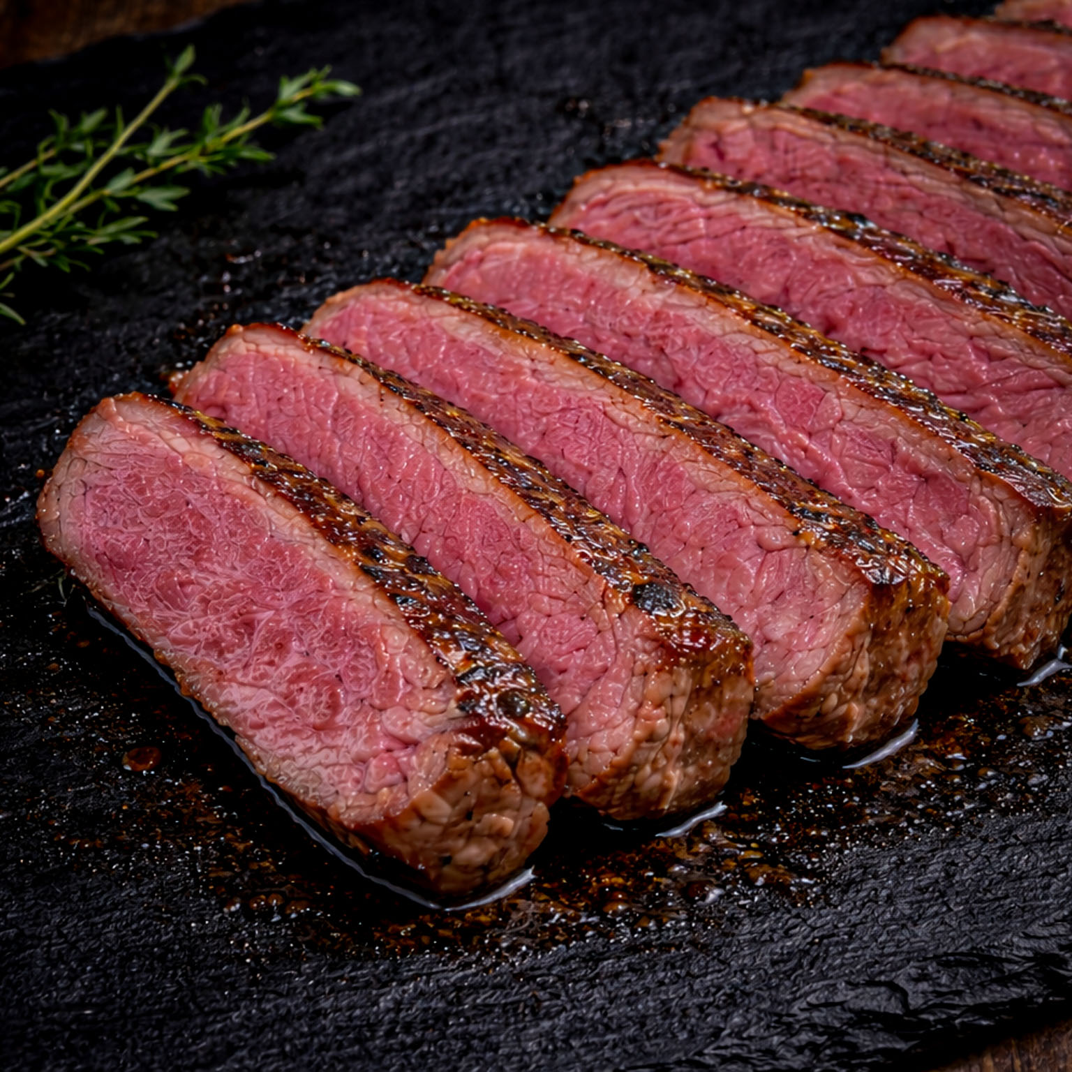 Flat iron Steak Akaushi Wagyu Beef Hook and Cleaver Ranch