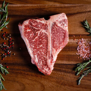Porterhouse Steak Akaushi Wagyu Beef Hook and Cleaver Ranch