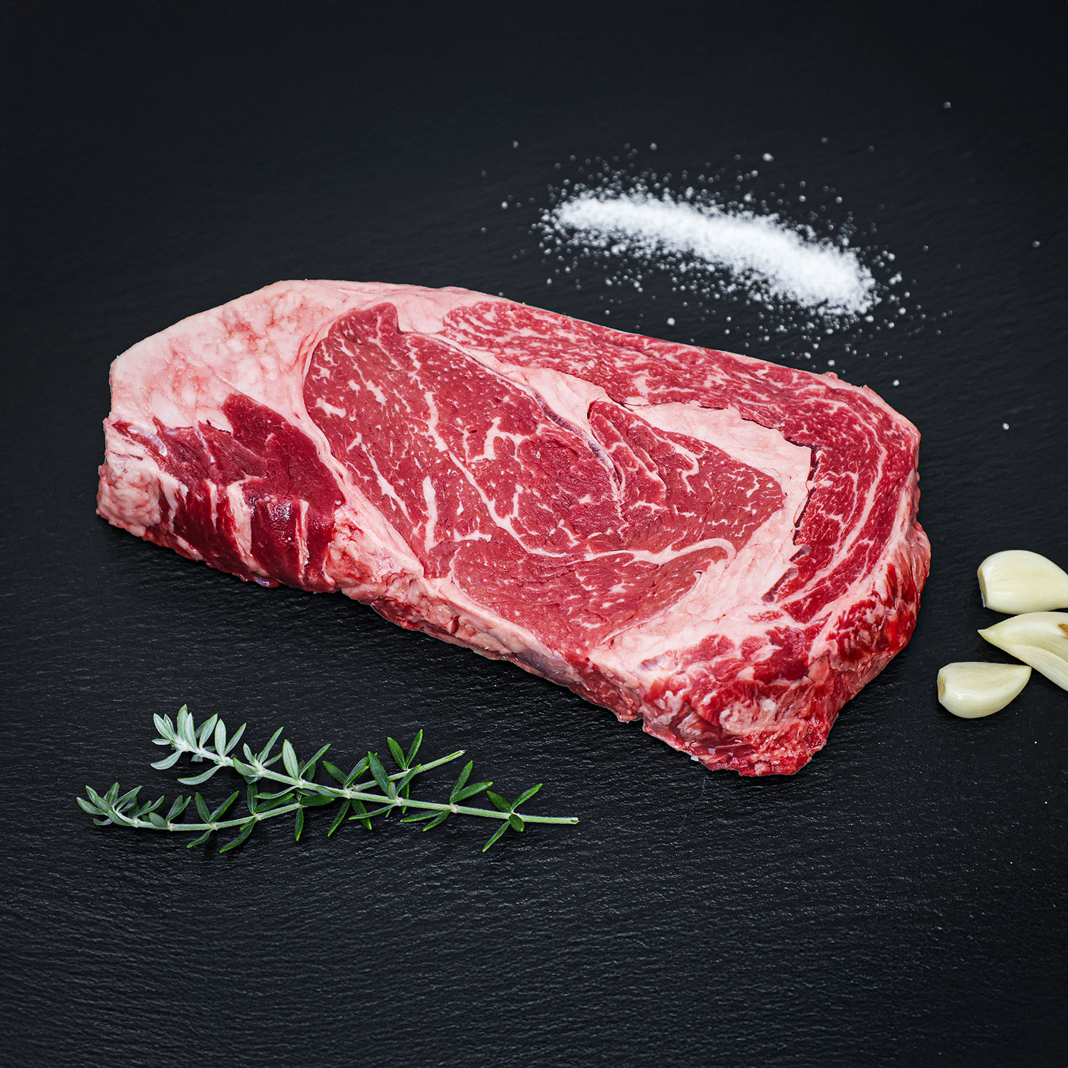 Ribeye Steak Akaushi Wagyu Beef Hook and Cleaver Ranch